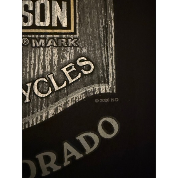 Harley-Davidson Tank Top Mens Medium Black Denver Colorado Mile High Graphic - Picture 4 of 7